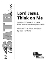 Lord Jesus, Think on Me SATB choral sheet music cover